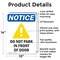 Signmission Do Not Park In Front Of Door OSHA Notice Sign, Aluminum, 10in W x 14in L, 2PK OS-2PACK-NS-A-1014-V-11329 - alternate 2